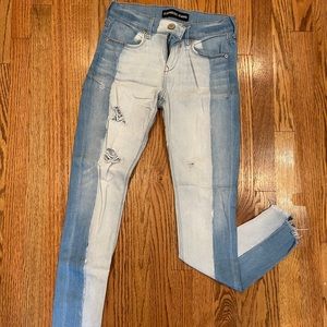 Express two-tone jeans